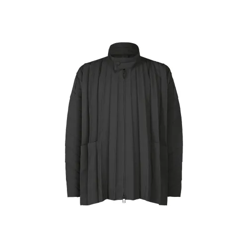 Homme Plissé Issey Miyake SS24 Куртки и Пальто Мужской Черный