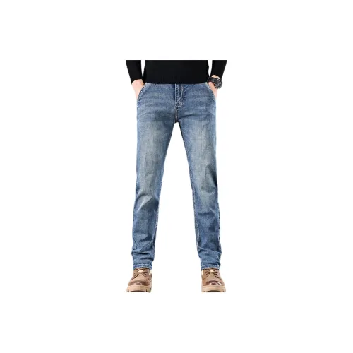 JEEP SS24 Джинсы Мужские Синий Серый