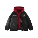 Чёрный с красным капюшоном