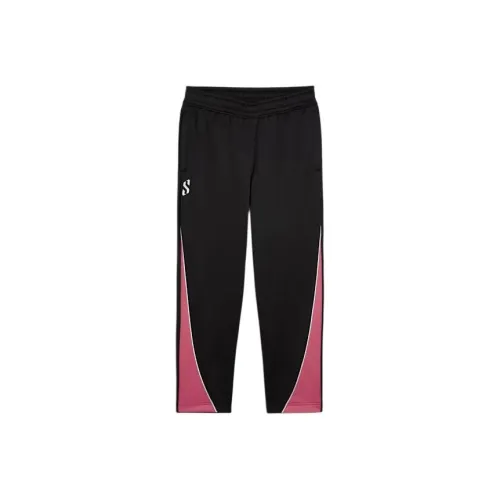 PUMA Вязаные тренировочные брюки мужские черные