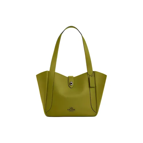 COACH Hadley Кожа Тоут Сумка Сумка для покупок Сумка на плечо Большая Женская Яркая Оливковая