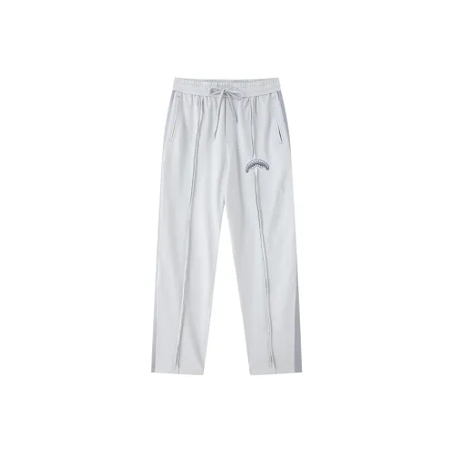 SPRAYGROUND Вязаные спортивные штаны унисекс серо-белые