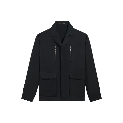 BERLUTI Мужские черные куртки