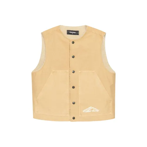 DSQUARED 2 SS24 Куртки и Пальто Мужской Earth Желтый