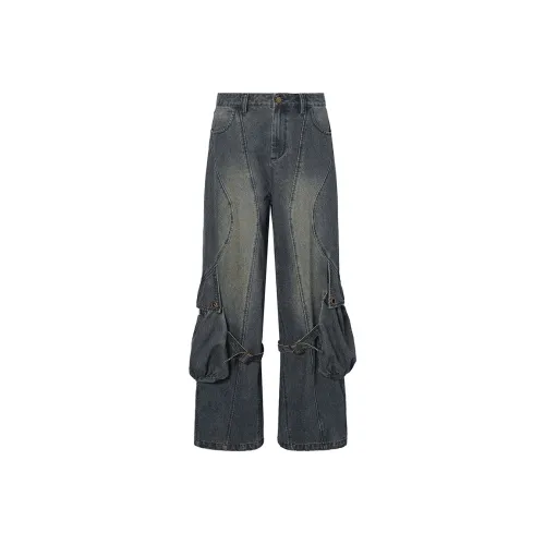 ROCAWEAR Джинсы Унисекс Темно-синий Синий