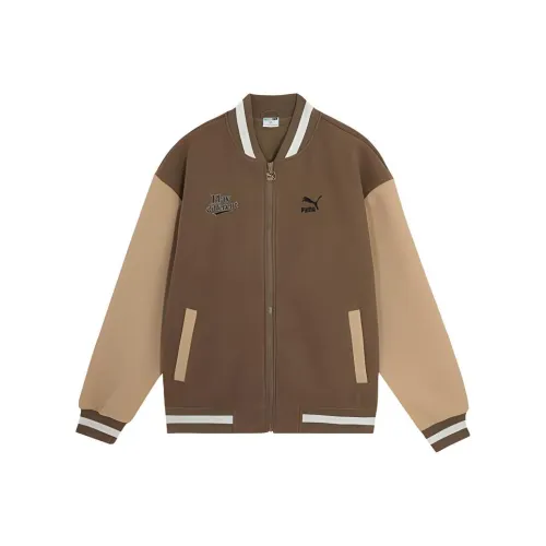 PUMA Бейсбольная куртка Унисекс Коричневый