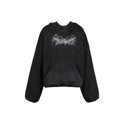 UNDERWATER Толстовка Унисекс Пыльно-черный