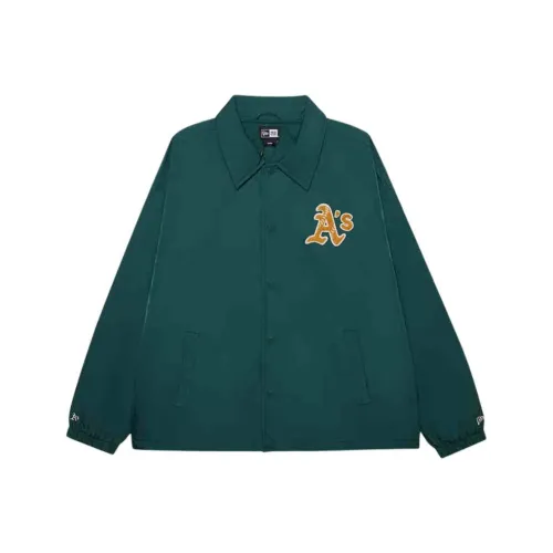 New Era FW24 Хлопковый пуховик Унисекс Темно-зеленый