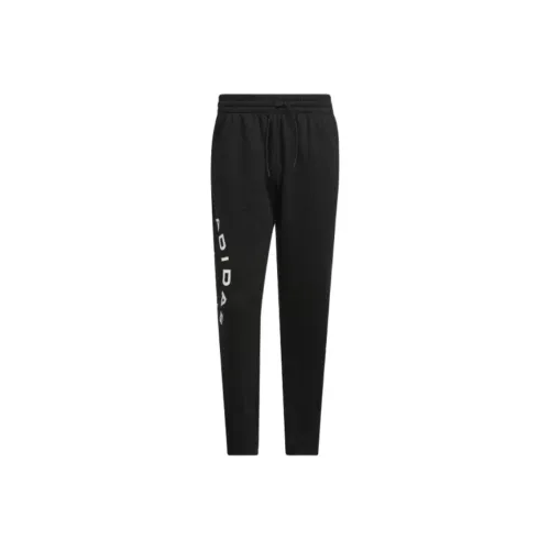 Adidas Select Foundation FLEECE PANTS Вязаные спортивные штаны Мужские Черный Облачный Белый