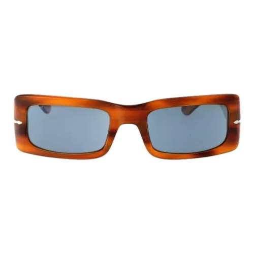 PERSOL Ацетат Прямоугольные Солнцезащитные очки Женские Коричневые