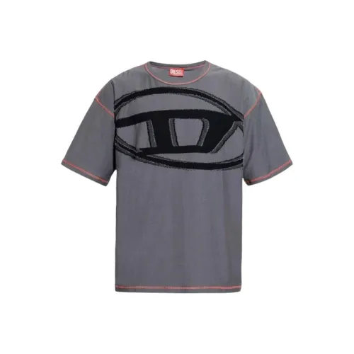 DIESEL Темно-серые Мужские T-рубашки