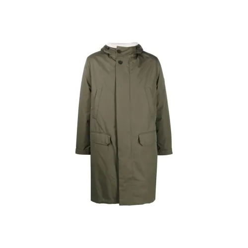 Yves Salomon PARKA Пальто Мужское Зеленое