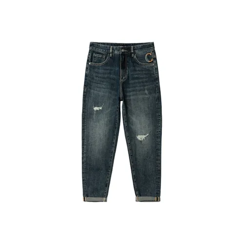 CAISEDI Синий Мужской Джинсы