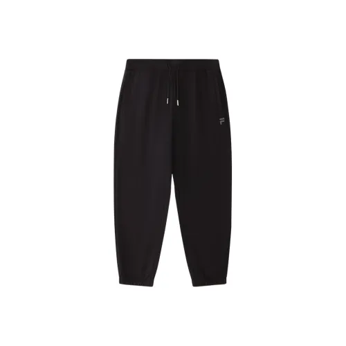 FILA FUSION Вязаные тренировочные брюки мужские глубокий черный