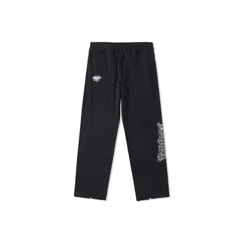 LAMLICKA Черные Унисекс Повседневные Брюки