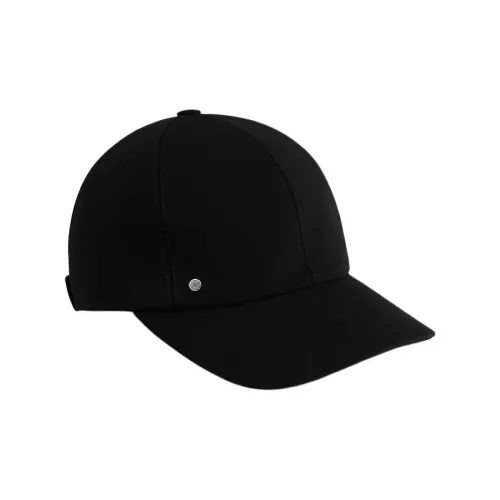 HERMES Шелковые Хлопковые Полиэстеровые Эластановые Кепки Женские Черные