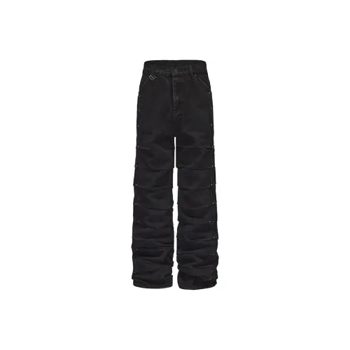 BLACK8MOB AW24 Джинсы Унисекс Черный
