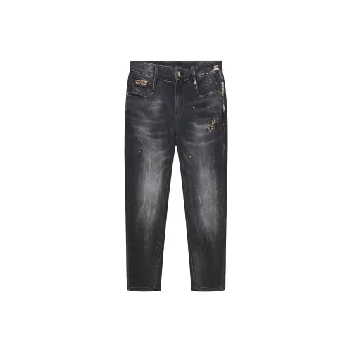 PP.GOLDEN Черные Мужские Джинсы