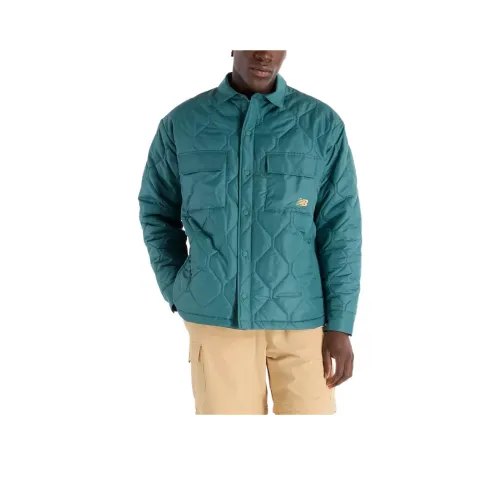New Balance FW24 Lindor Quilted Long Sleeve Куртка Мужская Новая Ель