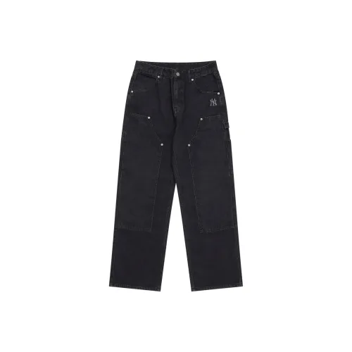 Mlb Base Logo New York Yankees Basic Collection SS25 Джинсы Мужской Черный