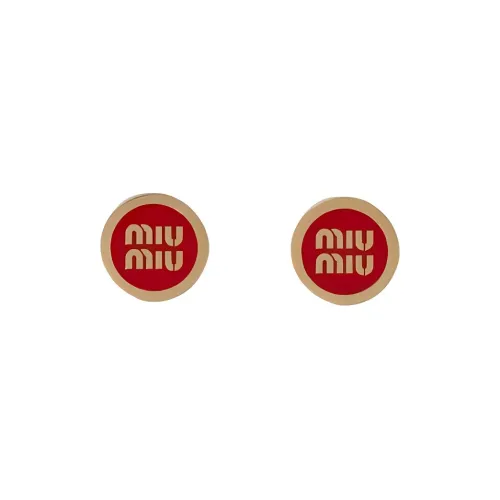 MIU MIU Металл Серьги Женские Красный