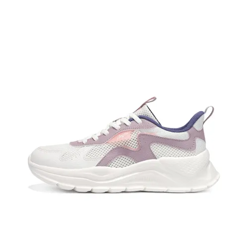 361° Амортизация Дышащий Сбалансированный Низкий Топ Casual Женский Перо Белый Сиреневый Серый Фиолетовый