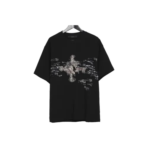 RAYSHOW Мужские черные T-рубашки