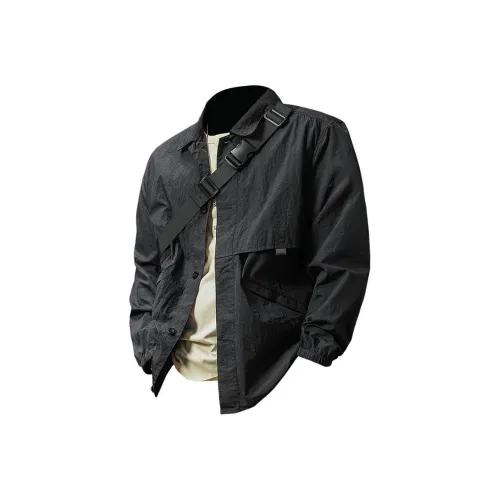 Seasonal Words Одежда с защитой от солнца Мужской Черный