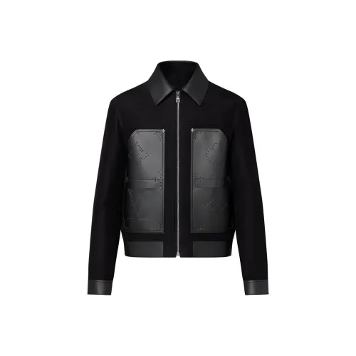 LOUIS VUITTON FW24 Кожа Куртка Мужская Черная