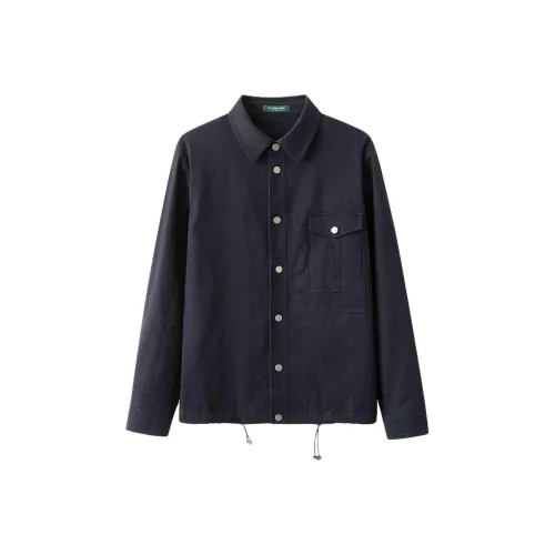 BY CREATIONS Куртки и Пальто Мужской Темно-Синий