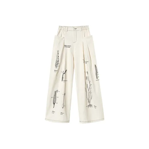 VALLEYOUTH Повседневные брюки Унисекс Бежевый