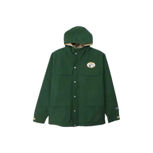 Champion FW24 Куртки и Пальто Мужской Темно-зеленый