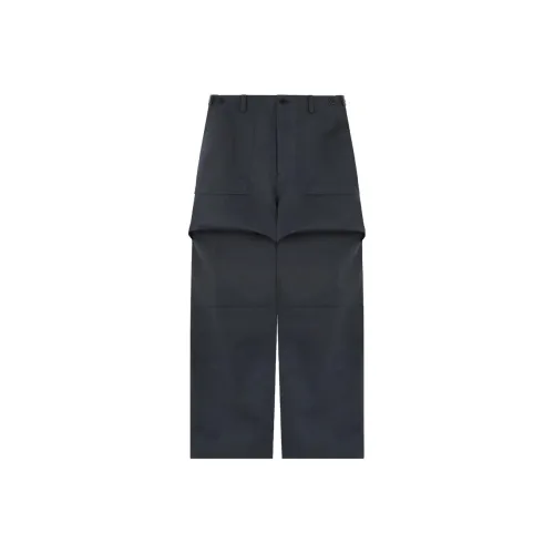 WE11DONE SS23 Carbon Black Мужские Повседневные Штаны