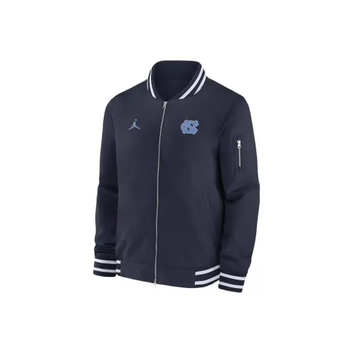 Джордан FW24 Северная Каролина Tar Heels Sideline Куртки Пальто Мужской Морской синий