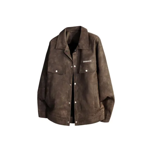 S.k. Manor Hill Кожа Куртка Унисекс