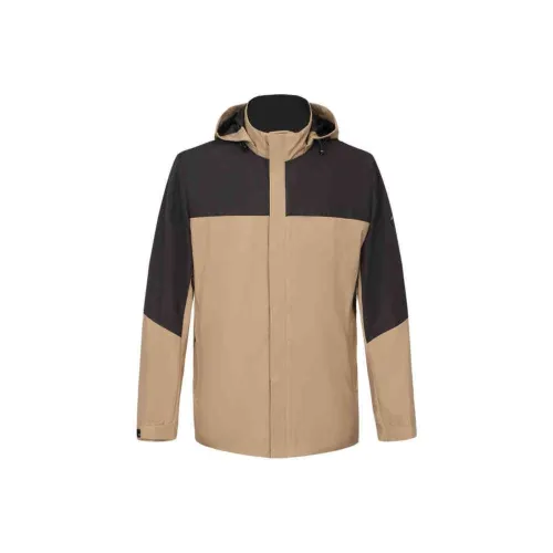 DIKENI Тренчкот Мужской Кофейный Смешанный Цвет