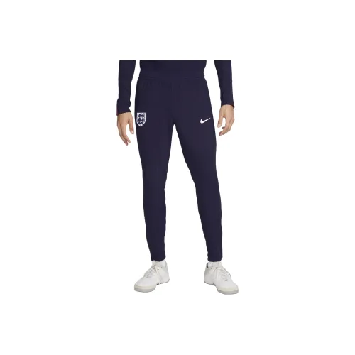 Nike England Strike Elite Dri Fit ADV Вязаные тренировочные брюки Мужской Фиолетовый Чернила Белый