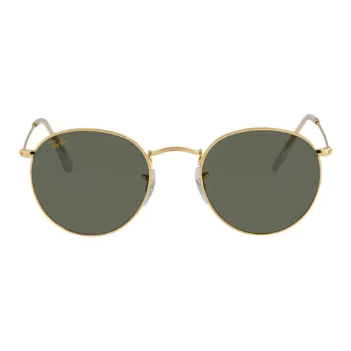 RayBan Металл Круглые Солнцезащитные очки Унисекс Золото