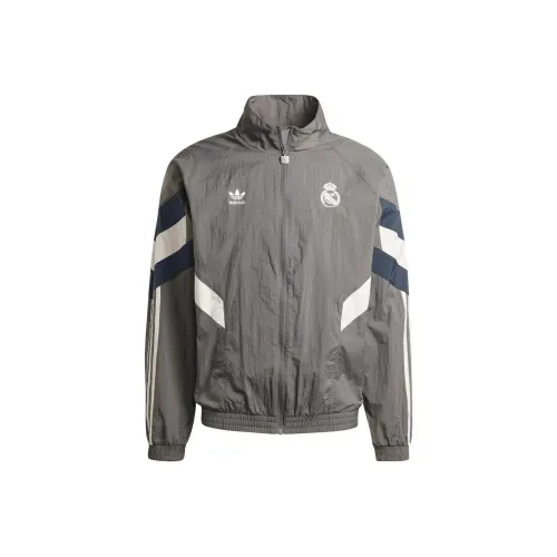 Adidas Originals REAL MADRID TRACK Куртка Мужская Серого цвета