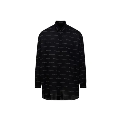 Balenciaga Мужские Черные Рубашки