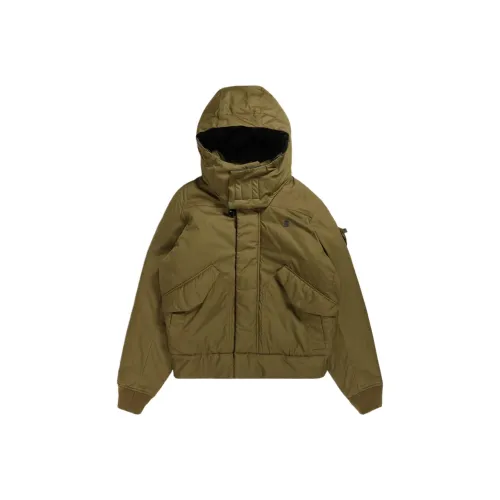 Г Звезда RAW хлопковый пуховик мужской темно-оливковый