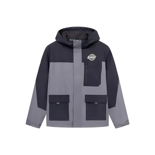 361° Basketball Collection Тренчкот Мужской Гравий Серый Супер Черный