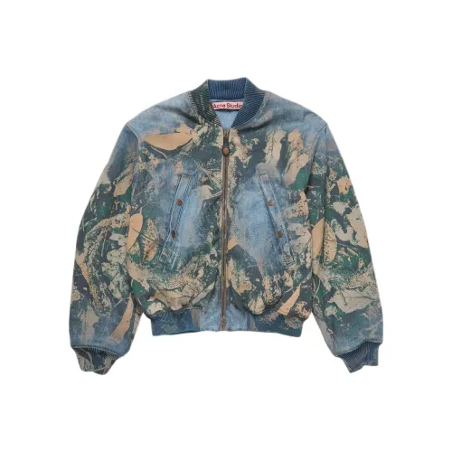 Acne Studios Бейсбольная куртка Мужская Коричневая