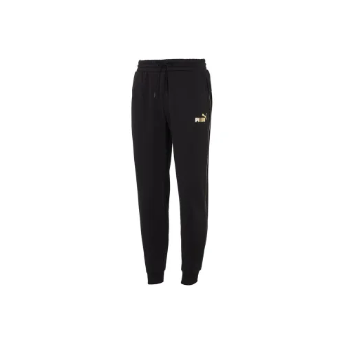 PUMA Вязаные тренировочные брюки мужские черные