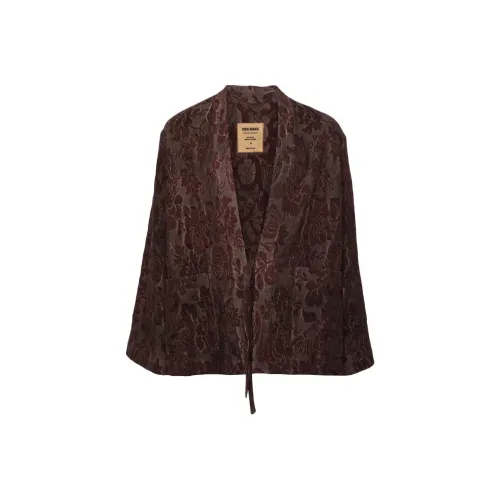 UMA WANG FW24 Куртки и Пальто Мужской Умбра Красный