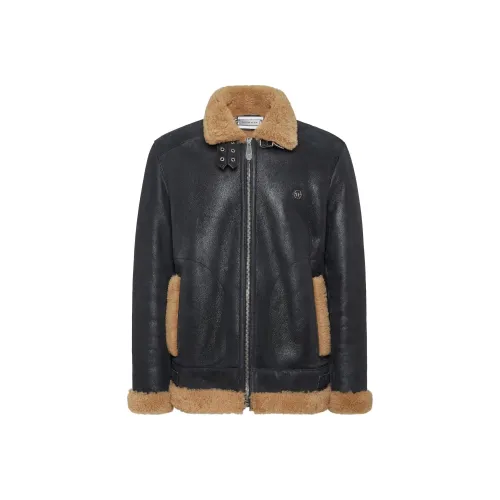 PHILIPP PLEIN FW24 Куртки и Пальто Мужской Черный