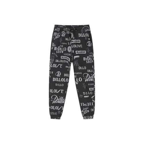 DILLO Вязаные тренировочные брюки мужские черные