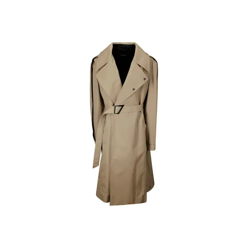 Mugler Khaki Мужской Тренч