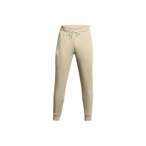 Under Armour UA Rival Terry Вязаные Тренировочные Штаны Мужские Абрикос