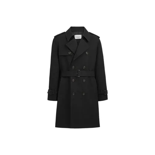 COACH SS24 Тренчкот Мужской Черный